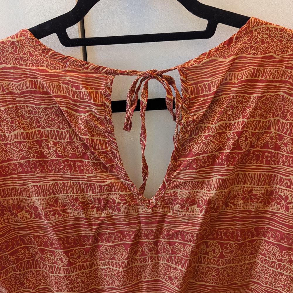 Orange Patterned Top - Picture 5 of 8